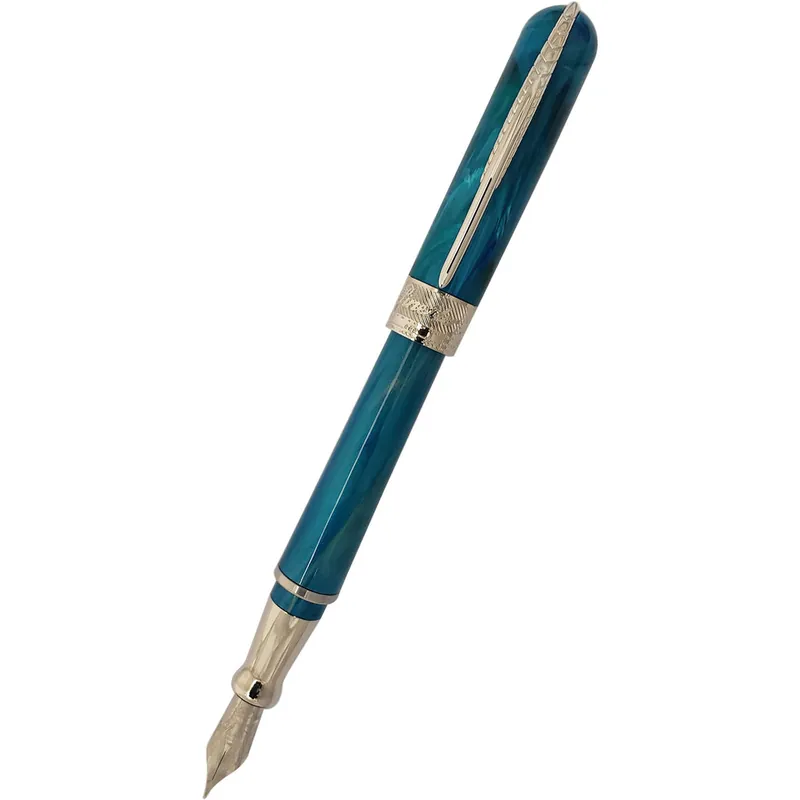 Pineider Avatar UR Fountain Pen - Abalone Green Worldwide Shipping