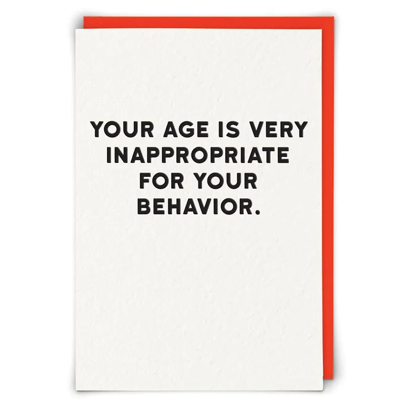 Bargain Behavior Birthday Card