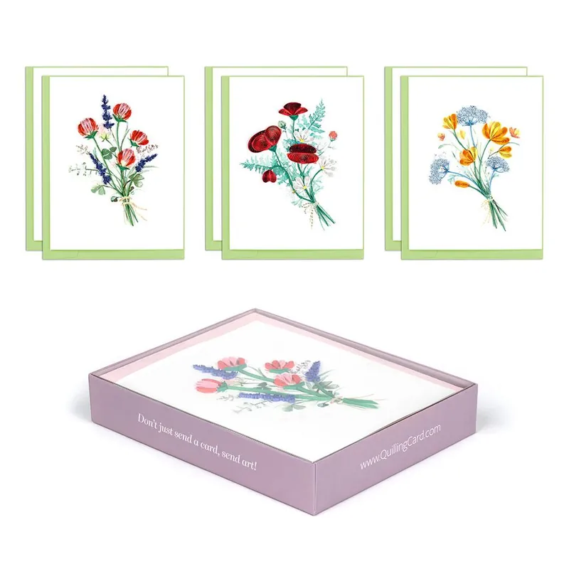 Quilling Wildflowers Stationery Set Exclusive