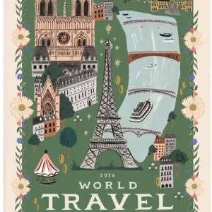 2026 World Travel Wall Calendar Original