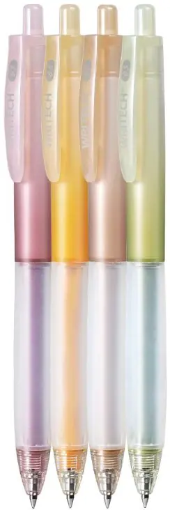 Super Soft Grip Autumn Gel Pen S/4 - Black Ink Premium