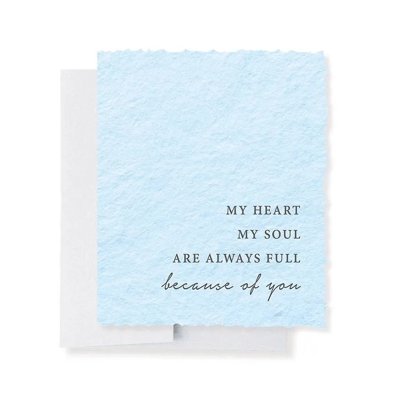 Crafted Because of You Love Card