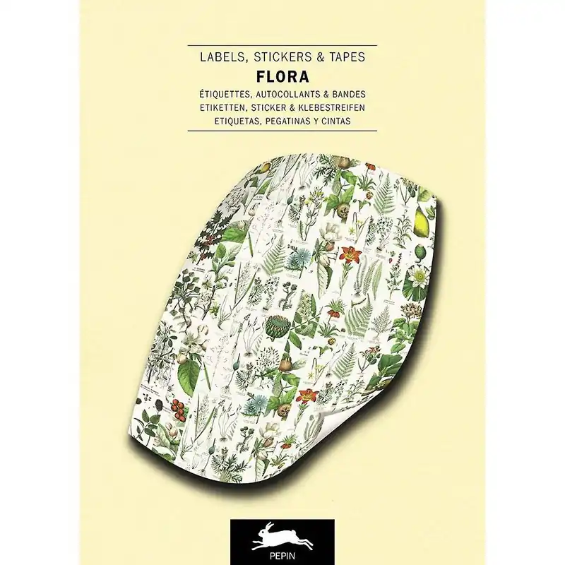 Hot Picks Flora Label, Sticker & Tape Book