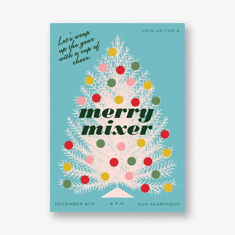 Retro Christmas Tree Holiday Card Hot Picks