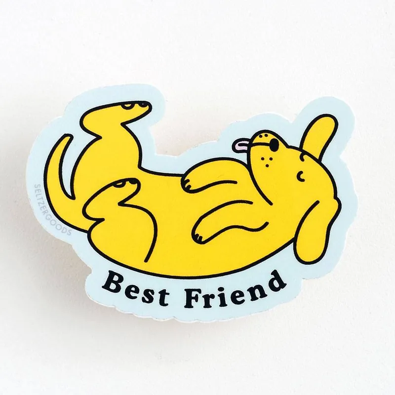 Best Friend Dog Sticker Next Day Delivery