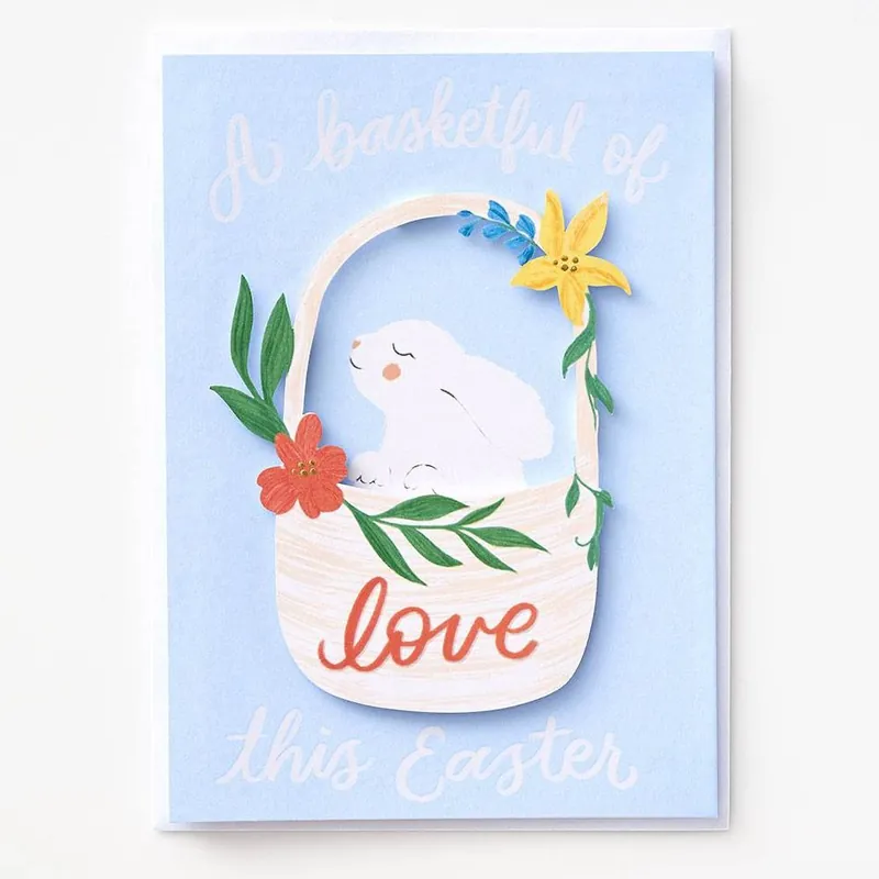 Basket Of Love Easter Card Sale