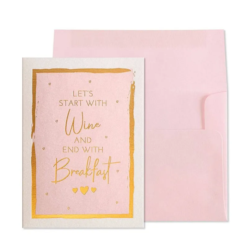 Big Sale Start With Wine Love Card