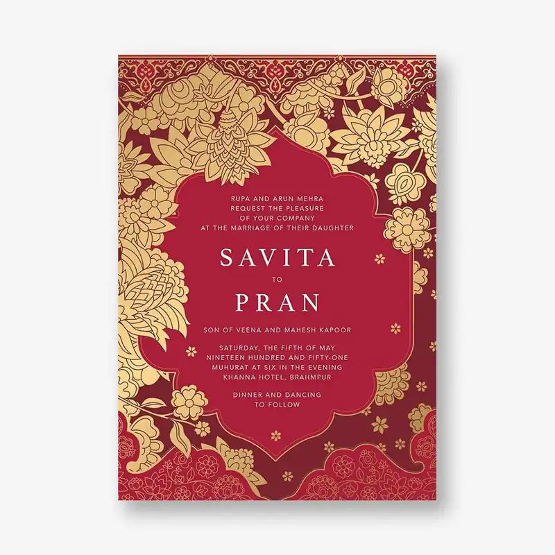 Sanganeri Wedding Invitation Discount