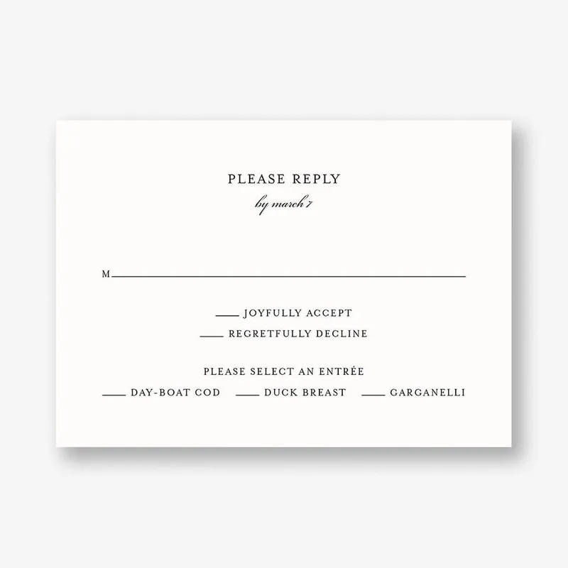 Flowering Mimosa Response Card Money Back Guarantee