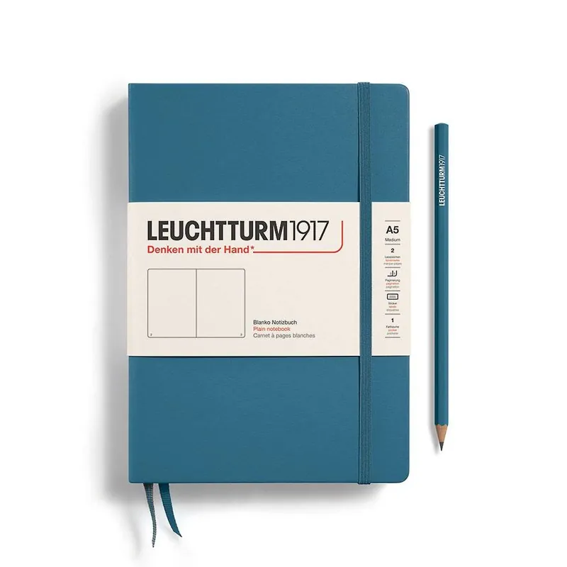 Limited Time Leuchtturm1917 Stone Blue Medium Plain Journal