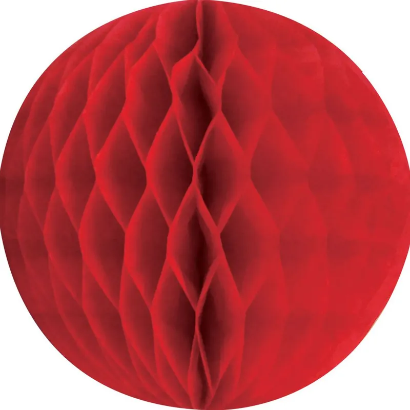Best Choice Red SM Paper Honeycomb Sphere