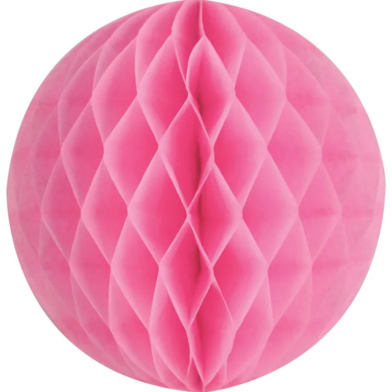 High Quality Light Pink SM Paper Honeycomb Sphere
