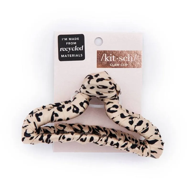 Today Only Leopard Satin Claw Clip