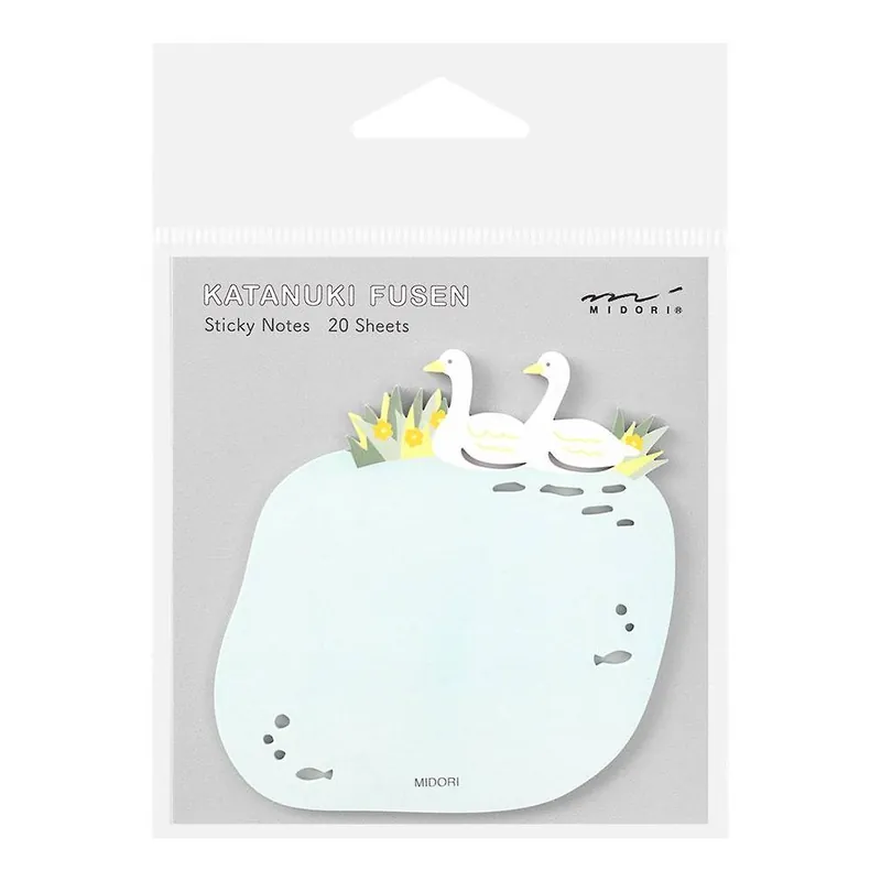 Midori Sticky Notes - Die-Cut Swans Buy Online