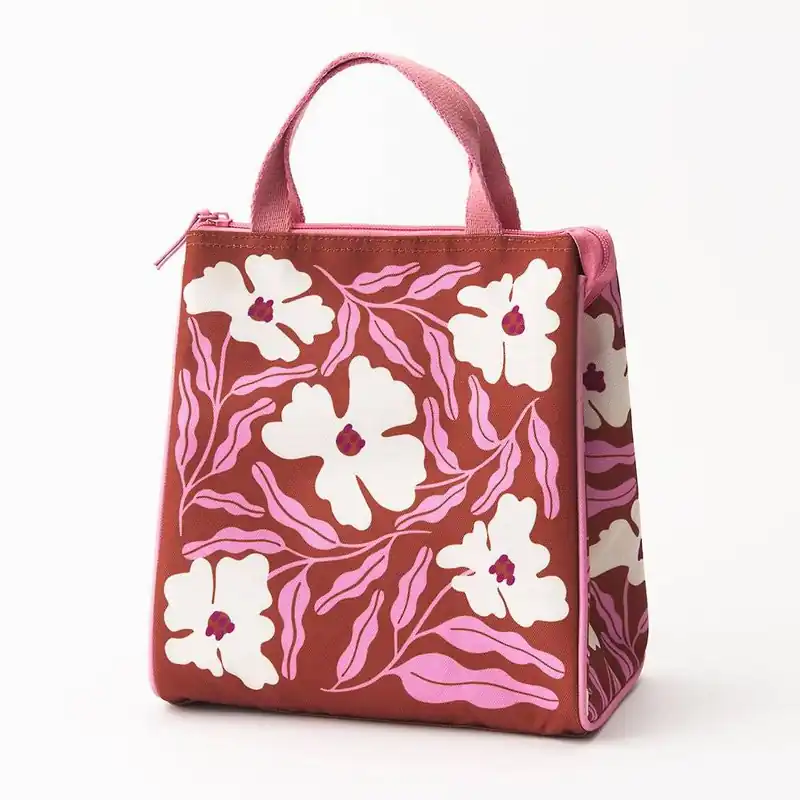 Same Day Shipping Funky Floral Lunch Bag