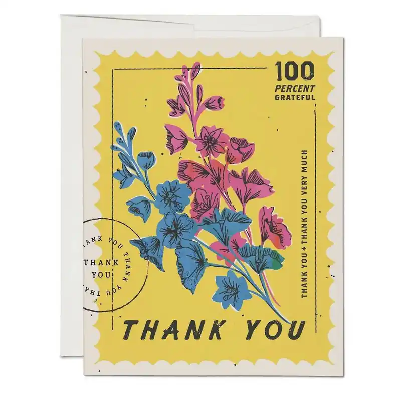 Vintage Stamp Thank You Card Limited Time