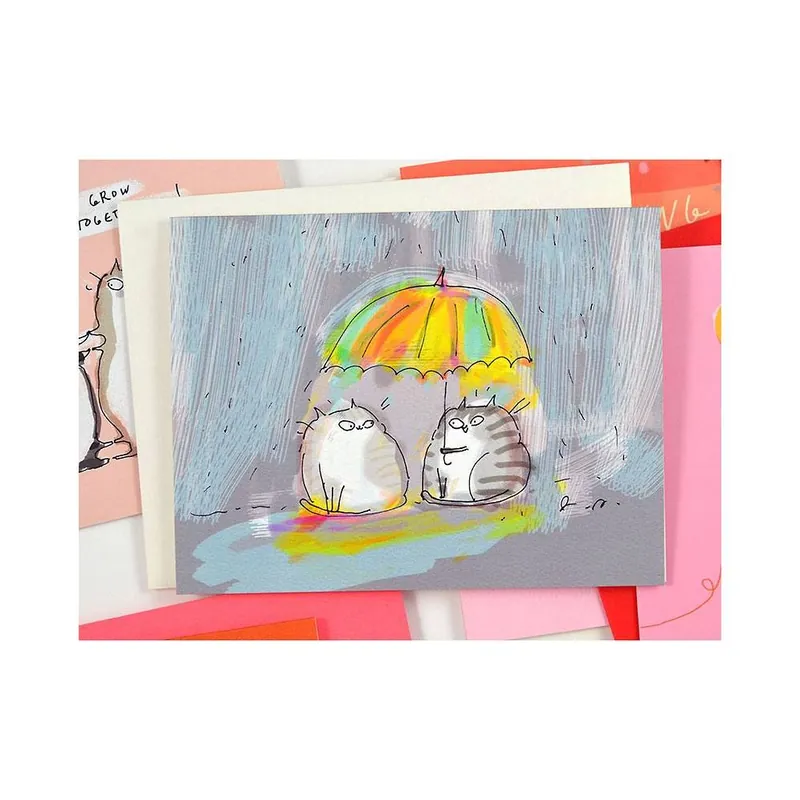 Rainy Day Greeting Card Viral