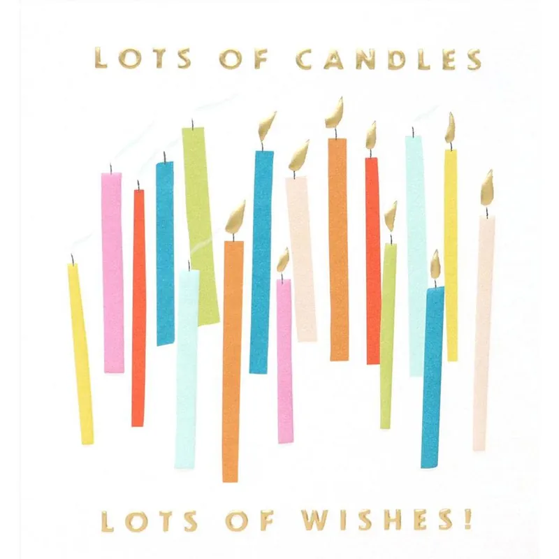 Lots Of Candles Birthday Card Popular