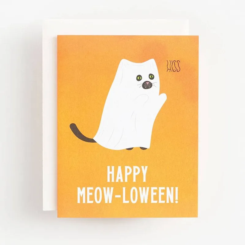 Limited Edition Meow-loween Halloween Card