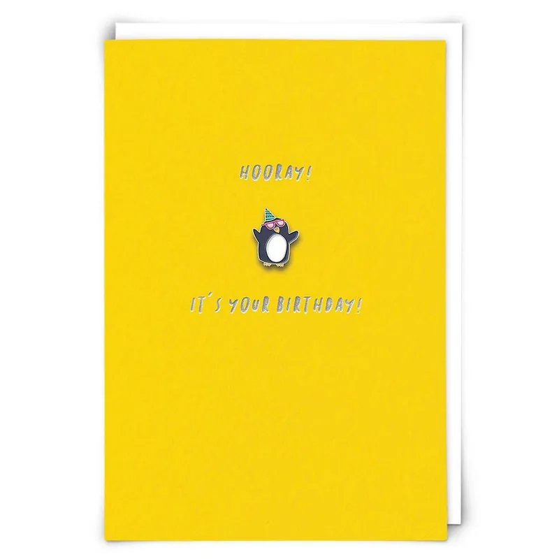 Party Penguin Pin Birthday Card Top Rated