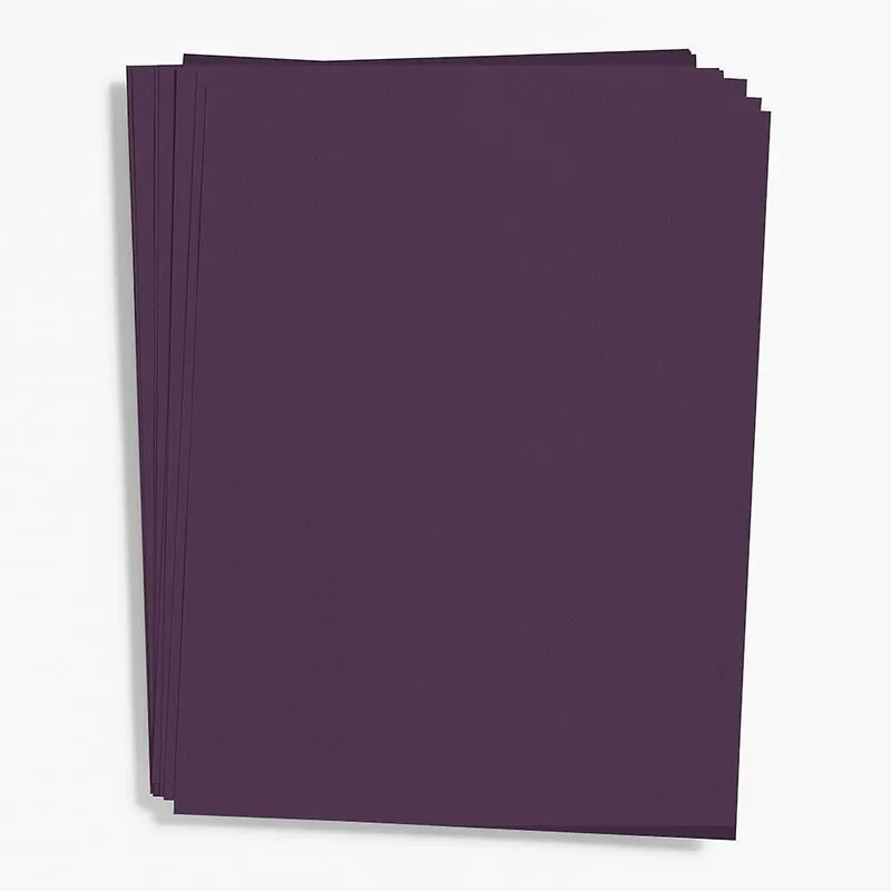 Final Sale Aubergine Paper 8.5" x 11"