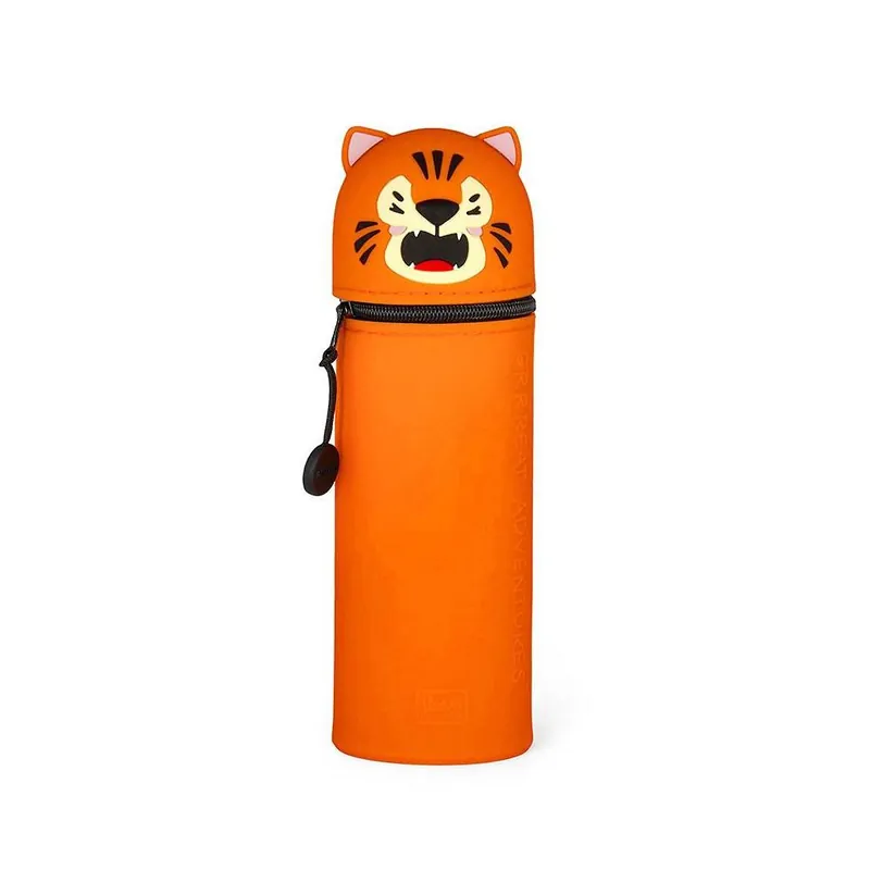 Legami 2-In-1 Silicone Pencil Case - Kawaii - Tiger Premium