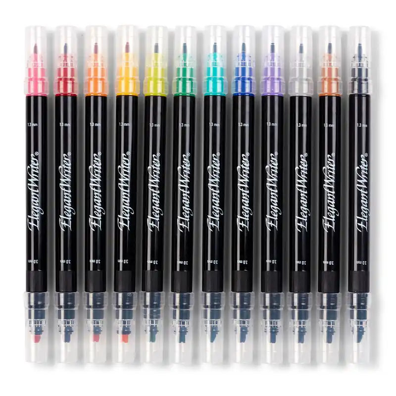 Speedball Elegant Writer Dual-Tipped Marker Set of 12 New Release