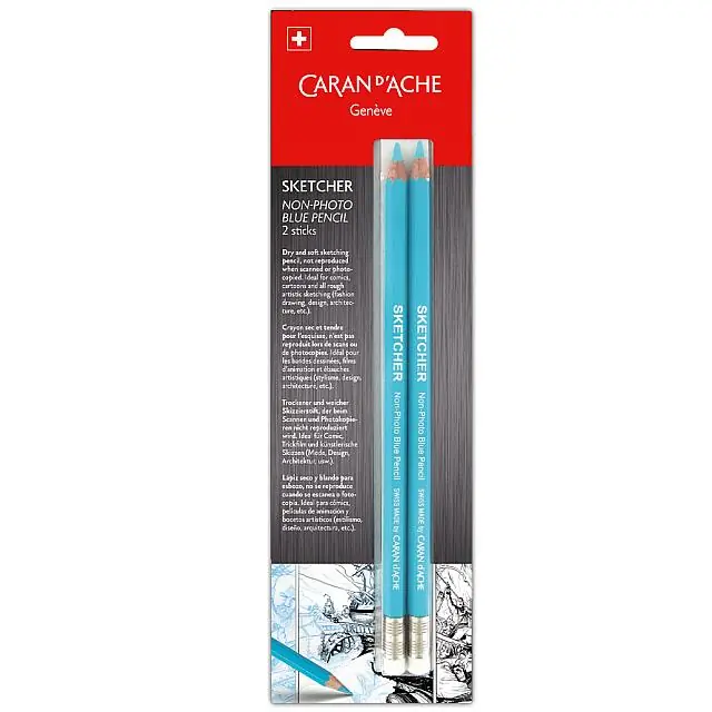 Caran d'Ache Sketcher Non-photo Blue Pencil Hot Picks