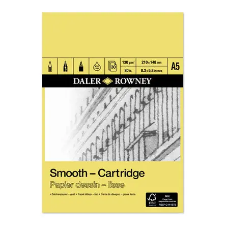 Today Only Daler-Rowney Smooth Cartridge Pad A5