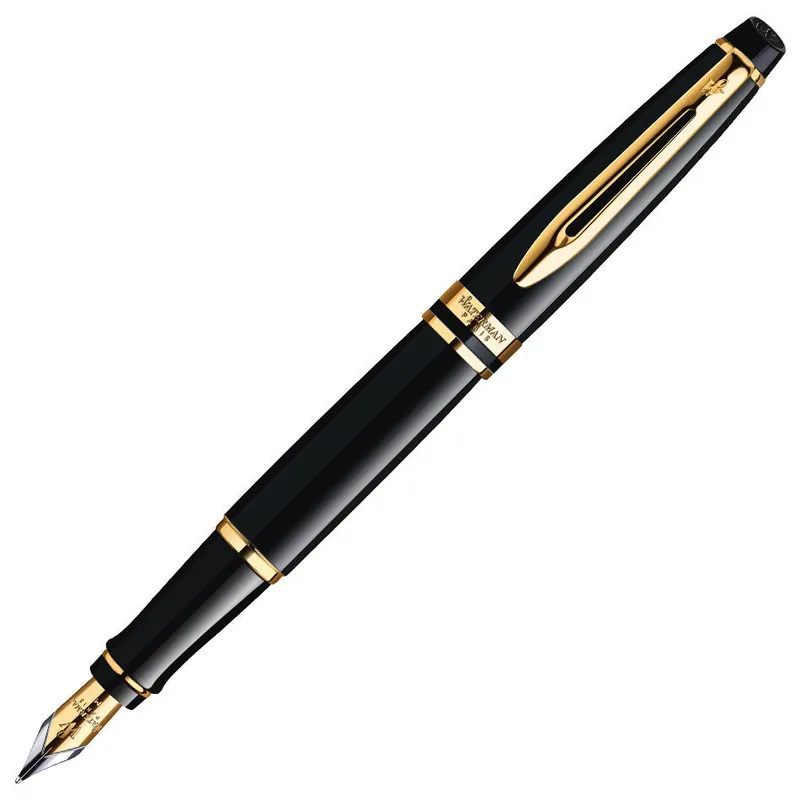Original Waterman Expert Fountain Pen Black with Gold Trim