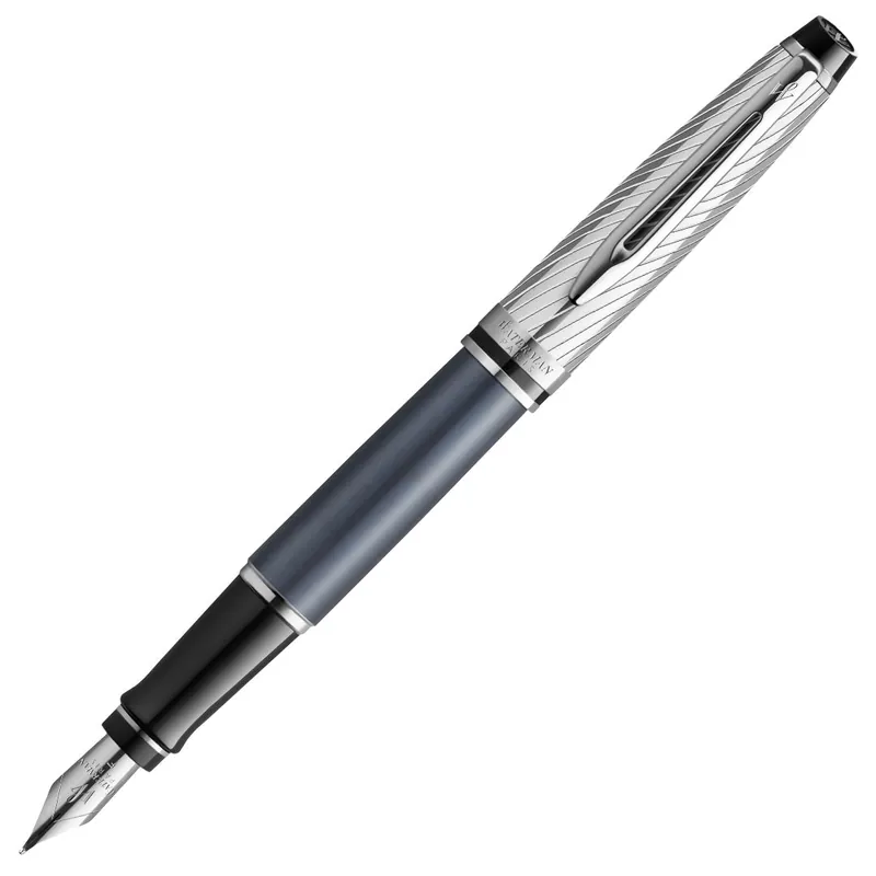 Waterman Expert Deluxe Fountain Pen Metal & Stone Grey Lacquer with Palladium Trim Trending