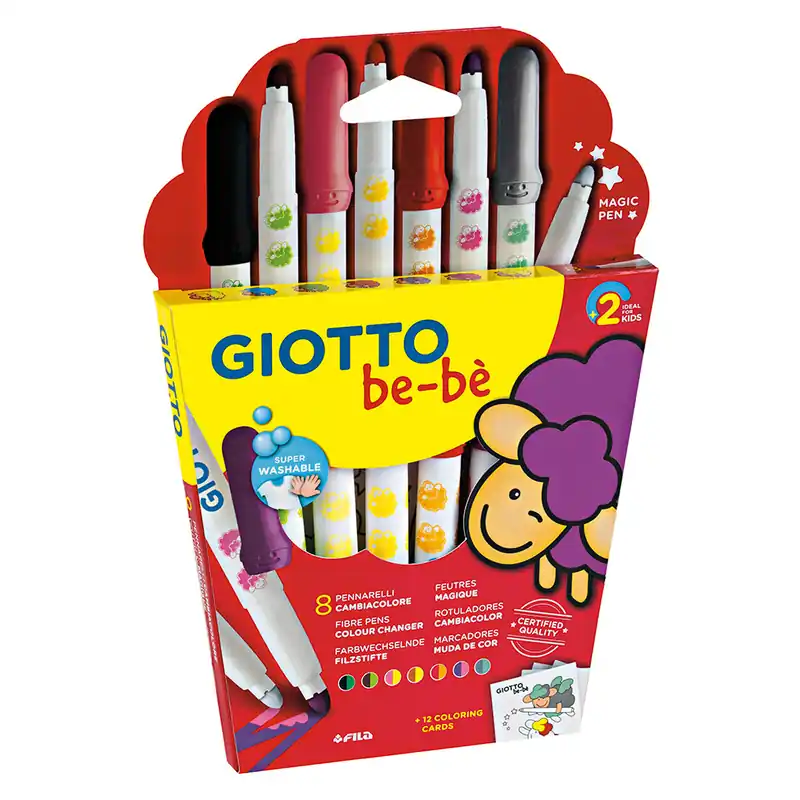 Money Back Guarantee Giotto be-bè Fibre Pens Colour Changer Set of 8