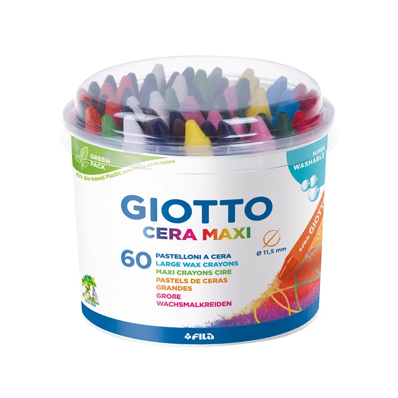 Premium Giotto Cera Crayons Wax Maxi Set of 60