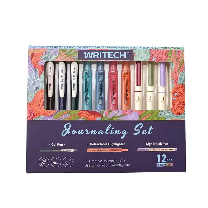 WRITECH 12 Piece Journal Set Vintage Tones No Minimum Order